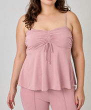 Load image into Gallery viewer, Ruched front cami top
