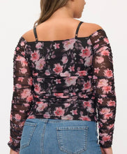 Load image into Gallery viewer, Floral print off shoulder top
