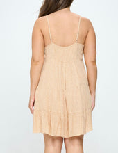 Load image into Gallery viewer, Sleeveless tiered cami mini dress
