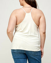 Load image into Gallery viewer, Embroidered mesh cami top
