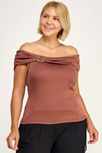 Load image into Gallery viewer, Off Shoulder Buckle Top
