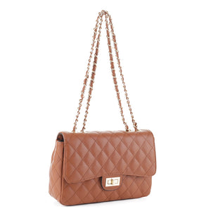 Chic quilted stitching design crossbody bag