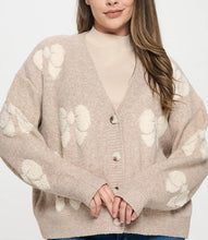 Load image into Gallery viewer, Ribbon sweater cardigan
