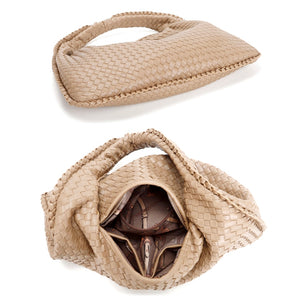 WOVEN BRAIDED HOBO BAG