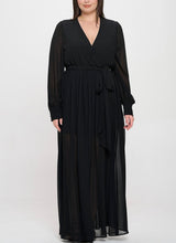 Load image into Gallery viewer, Front Slit Chiffon Maxi Dress
