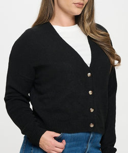 Button down sweater cardigan