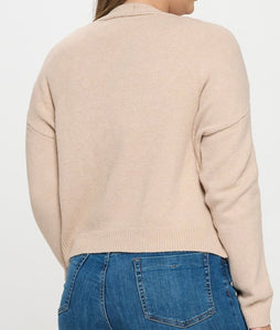 Button down sweater cardigan