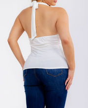 Load image into Gallery viewer, V Neck Solid Halter Top

