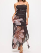 Load image into Gallery viewer, Floral Mesh Long Dress
