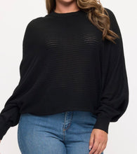 Load image into Gallery viewer, Relaxed Batwing Knit Sweater Top
