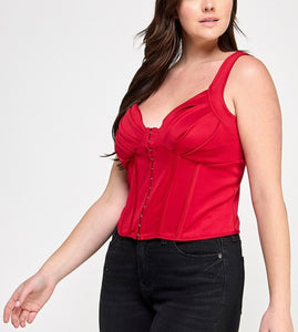 Sweetheart bustier top