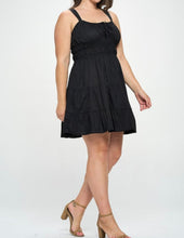 Load image into Gallery viewer, Tiered sleeveless mini dress
