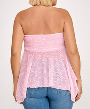 Load image into Gallery viewer, Lace Handkerchief Hem Top
