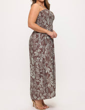 Load image into Gallery viewer, Floral print smocked maxi dress
