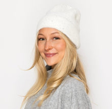 Load image into Gallery viewer, Rhinestone studded knit beanie hat
