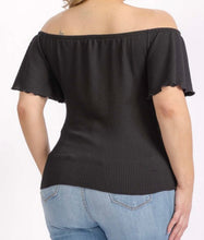 Load image into Gallery viewer, Urban rib off shoulder top
