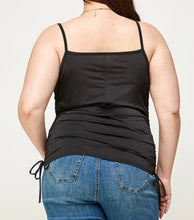 Load image into Gallery viewer, Ruched cowl neck cami top
