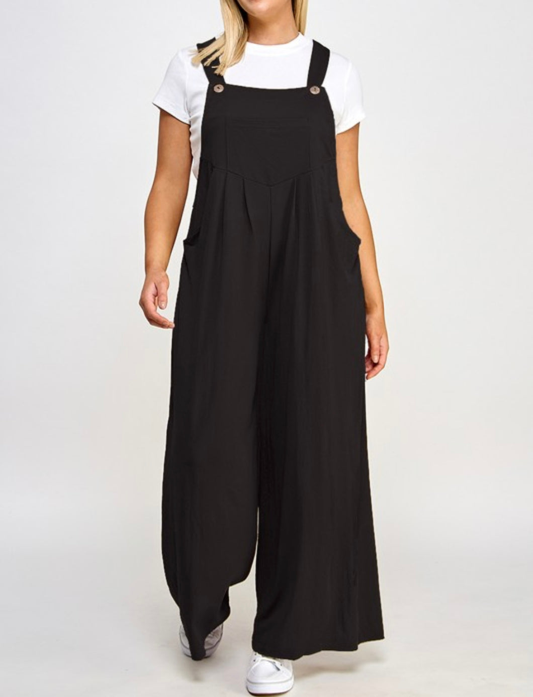 Wide leg casual jumpsuit
