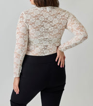 Load image into Gallery viewer, Floral lace sheer top
