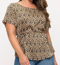 Load image into Gallery viewer, Geometric print top
