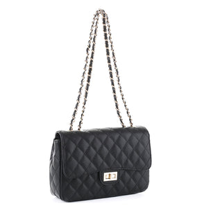 Chic quilted stitching design crossbody bag