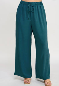 Woven wide leg pants