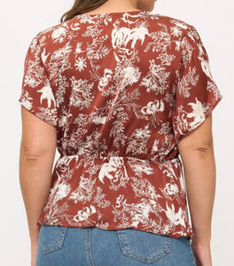 Flutter sleeve top