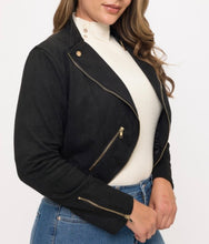 Load image into Gallery viewer, Faux Suede Cropped Jacket
