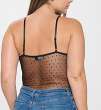 Load image into Gallery viewer, Polka Dot Mesh Bodysuit
