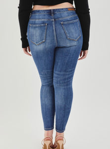 Mid rise skinny jeans