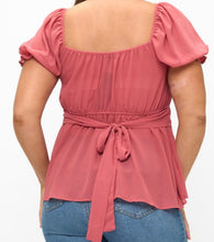 Load image into Gallery viewer, Solid tie back top
