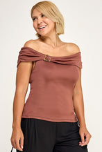 Load image into Gallery viewer, Off Shoulder Buckle Top
