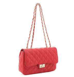 Chic quilted stitching design crossbody bag