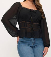 Load image into Gallery viewer, Smocked back long sleeve top

