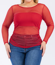 Load image into Gallery viewer, Mesh Long Sleeve Tube Top
