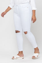Load image into Gallery viewer, High Rise Distress Ankle Skinny Jeans
