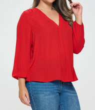 Load image into Gallery viewer, Henley Necked Blouse
