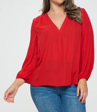 Load image into Gallery viewer, Henley Necked Blouse
