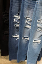 Load image into Gallery viewer, High Rise Repreve Rip Repair Denim Jeans

